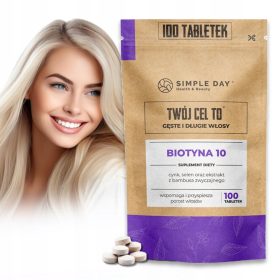   BIOTIN 10 - Naravni dodatek za močne lase, nohte in lepo kožo