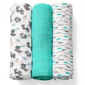 BAMBUSOVE Plenice Naravne bambusove plenice x3