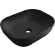 Pravokotni umivalnik Mexen Rosa Black Mat 50 x 40 cm