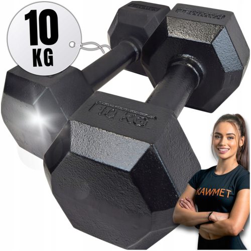 Fiksne uteži iz litega železa KAWMET 2x10 kg