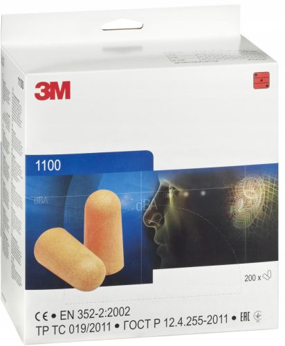Zvočni čepki 3M 1100 - 200 parov