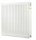 Jekleni panelni radiator Diamond 986 W bel 600 x 600 x 102 mm - stranski priključek