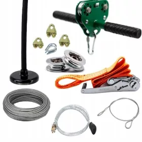 Komplet močnega sedeža za spust po vrvi zipline 8 mm