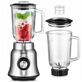   KERCH ROTO SB1500 1500 W stekleni mešalnik za koktajle s srebrno/sivim kozarcem