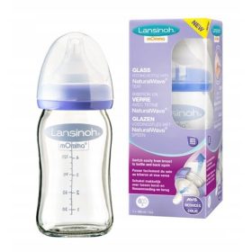   Lansinoh steklenica za hranjenje z nastavkom NaturalWave 160 ml