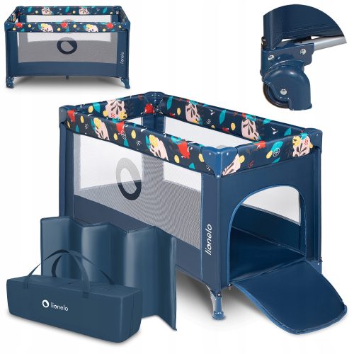 Lionelo Stefi potovalna posteljica 65 x 125 cm - Roza