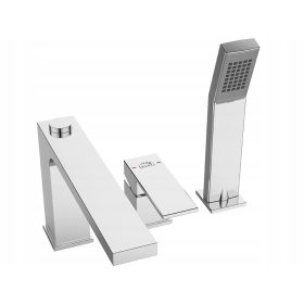 Kopalna pipa Laveo Kvadrato za kad, krom