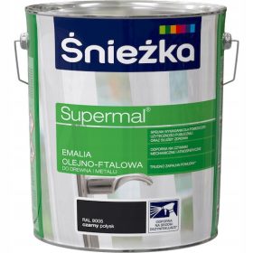   Supermal Visoko sijajna oljno-ftalatna emajl barva 10 l, črna