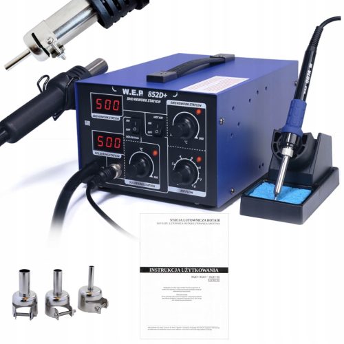 Spajkalna postaja HOTAIR WEP 852D+ 2v1 3 šobe 700W