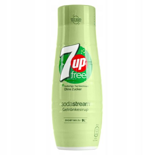 SodaStream 7UP Zero Syrup for Carbonator 440ml - Refreshing Sugar-Free Lemon-Lime Flavor Concentrate