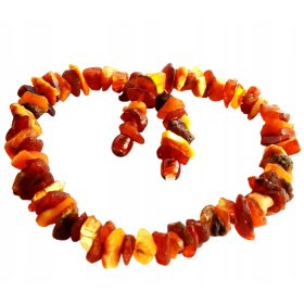  OGRLICA Z OVRATNICO ZA PSA *NEBREZAN JANTAR* 38cm