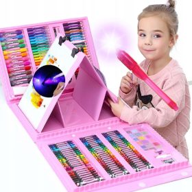   Zbirka za umetniško ustvarjanje Artnico z 208 deli v kovčku + KREDKI + UV PISALO