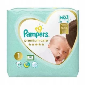 PAMPERS Premium Care 1 plenice (26 kos.)
