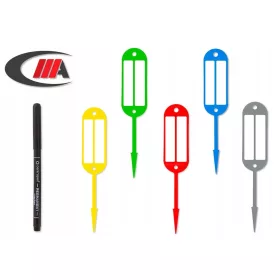  RASTLINE za rastline ETIKETE z luknjo U100 + marker