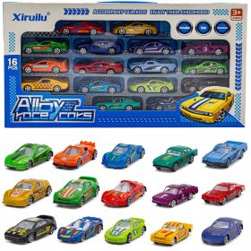   Zbirka kovinskih avtomobilov z vzmetmi AY1804B | Ta edinstvena zbirka 16 kovinskih avtomobilov bo navdušila ljubitelje avtomobilov vseh starosti. Vsak avtomobil je izdelan iz trdnega kovine in ima rea