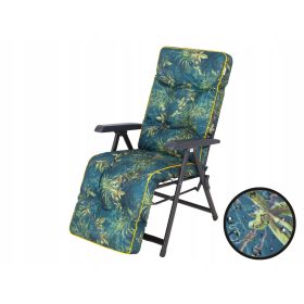 Vrtna blazina za ležalnik Hobbygarden 160 x 50 x 8 črna