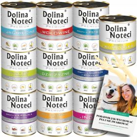   DOLINA NOTECI PREMIUM SET mokre hrane mešanica okusov 10x800g + E-BOOK DOG