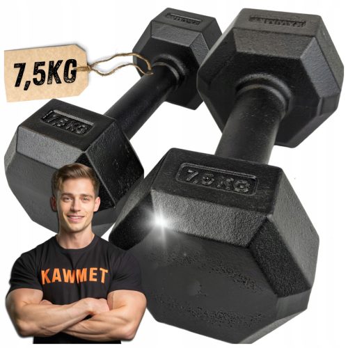 Kawmet Hantle Hexagonalne iz Litega Železa 2x7,5 kg