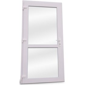 Zunanja vrata PVC Vobri 90 cm bela s steklom