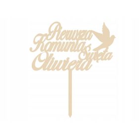 Topper napis lesen tort Prva sveta obhajila z imenom