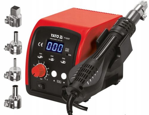 Vrhunska postaja za spajkanje z vročim zrakom Yato 750 W