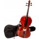 Violončelo M-tunes No.200 4/4, Leseno - Profesionalna wiolončela za vrhunsko glasbeno izkušnjo. Ta vrhunski instrument je izdelan iz litega drevesa rezonančnega lesa, vključno s smrekovim vrhnjim delo