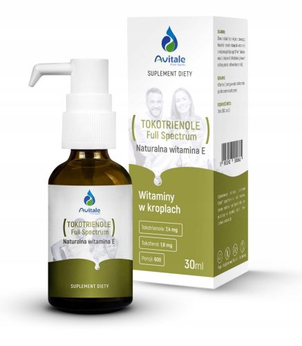 Avitale Tokotrienoli - Naravni Vir Vitamina E v Obliki Kapljic, BREZ GMO, 30 ml