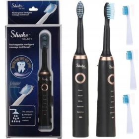   Slovenian name: Profesionalna sonična zobna ščetka Shuke SK-601 s 5 načini delovanja

SEO-optimized description:
Profesionalna sonična zobna ščetka Shuke SK-601 je vrhunski pripomoček za nego ustne hi