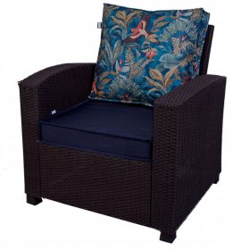 Vrtna blazina za ratanov vrtni set 55x60 cm granat