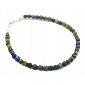 Elegantna zapestnica iz srebra 925 z naravnim azuritom