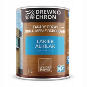 Drewnochron Alkilak Wodoodporni Lak za Les Sijaj 1L