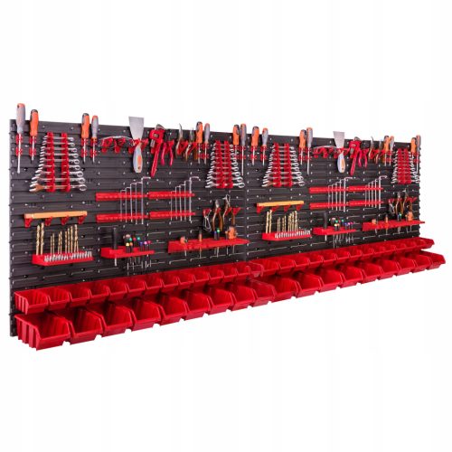 Tablica za orodje "botle ®" 230 x 78 cm črno-rdeča