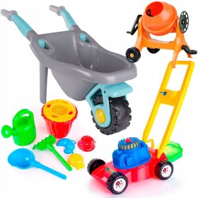   Vozila + KOMPLET ZA PESKOVNIK + KOSILNICA + BETONSKI MEŠALEC