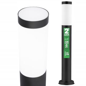 Okrogla vrtna svetilka Lumiled E27 65 cm črna