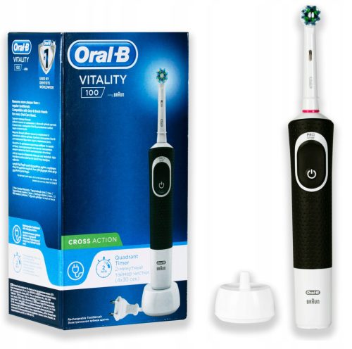 Oral-B Vitality D100 CrossAction električna zobna ščetka črna