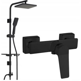 Kopalniški komplet z deževno prho in polico Reihe CUBIC