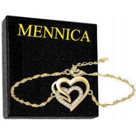 Mennica Bydgoska Srce zapestnica, 21 cm, zlata