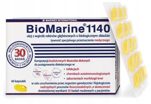 Kapsule BioMarine® 1140 z Oljem iz Jeter Globokomorskih Morskih Psov