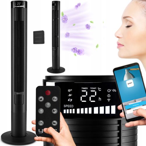 Yoer Spiro Visokoučinkovit Stoječi Ventilator s WiFi in Aromaterapijo