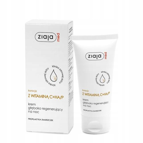 Krema za obraz Ziaja Med z vitaminom C/HA + P 50 ml