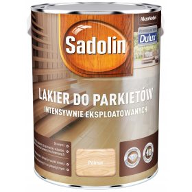   Slovenian Name: Sadolin Lak za Parket, Intenzivna Zaščita, Polmat, 5L

SEO-Optimized Description:
Sadolin Lak za Parket Intenzivne Zaščite je idealen za zabezpečevanje intenzivno uporabljenih lesnih p