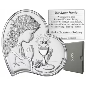  SREBRNA SLIKA GRAVURA SVETEGA OBHAJILA