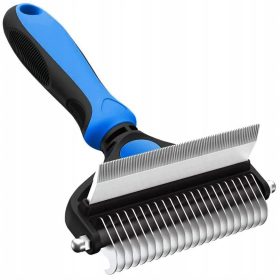   TRIMER + dvostranski mat glavnik za odstranjevanje odmrle pasje dlake