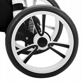 Kolo Bebetto Veliko 12-palčno Napihljivo 3V BELO + ČRNO