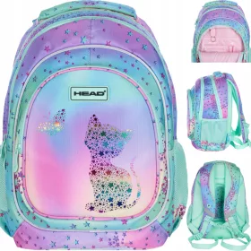 Nahrbtnik za šolo Head Rainbow Kitty 20 l Črno-Modro-Roza