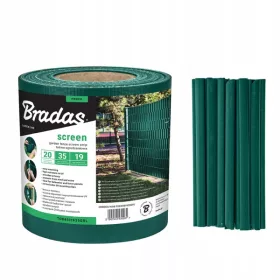 Zelena trak ograje 19 cm x 35 m + sponke