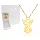  Zlata verižica ANGEL MEDALJA 925 GRAVURA OBHAJILA