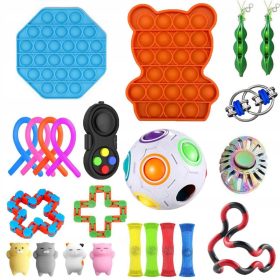 KOMPLET 23 SPROŠČUJOČIH SENZORIČNIH IGRAČ