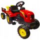 Traktor na pedala s prikolico + imenska tablica