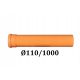Rura kanalizacijska PVC Ø110 za zunanjo uporabo 110/1000